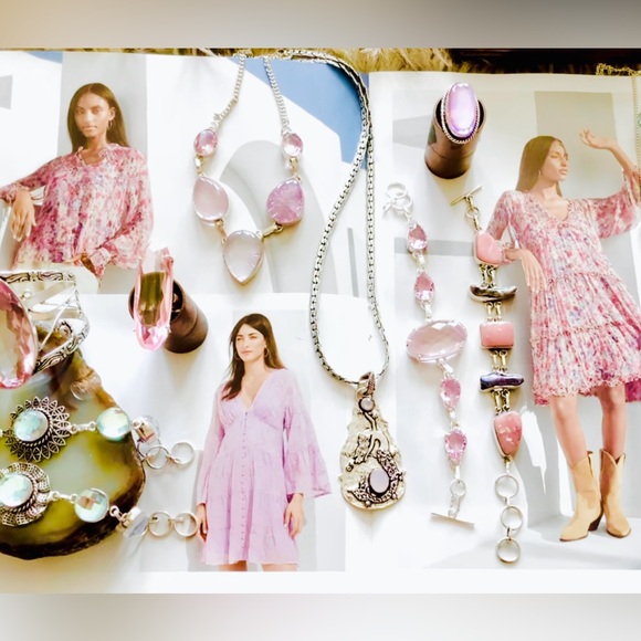 Rainbow Topaz Grey Pearl Sterling Silver 925 Assortment of Beautiful Jewelry - Picture 12 of 14